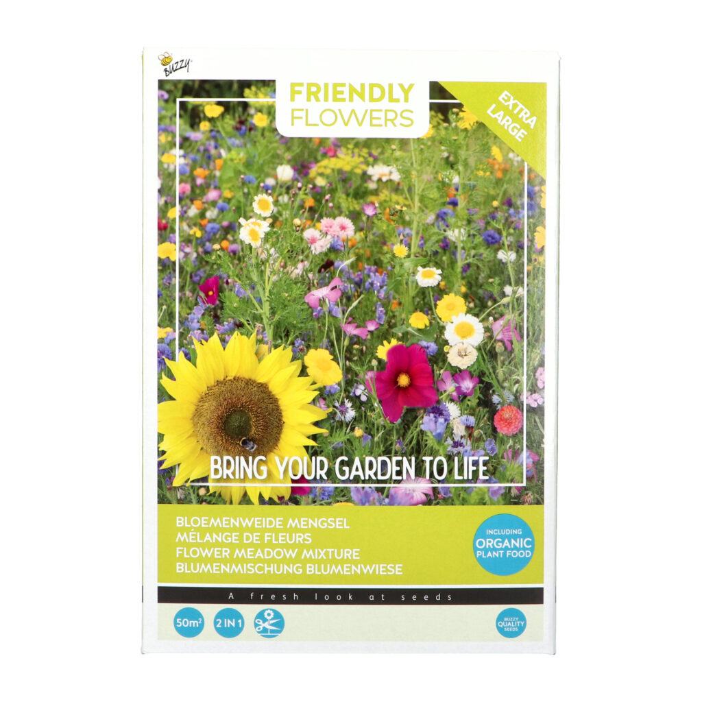 Lilleseemnesegu Buzzy Friendly Flowers Niitude õied 50m2 1,88kg
