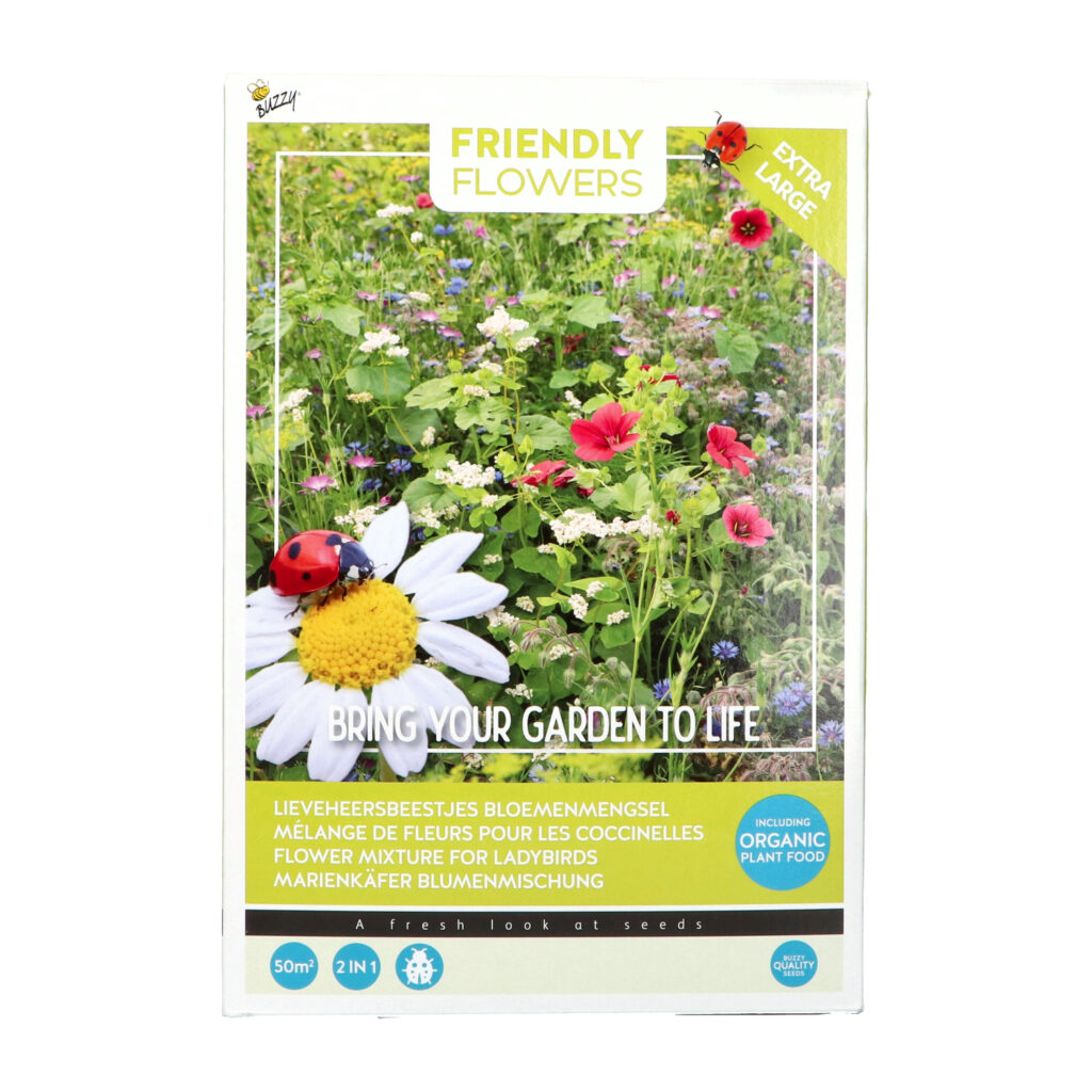 Lilleseemnesegu Buzzy Friendly Flowers Lepatriinude lemmiklilled 50m2 1,88kg
