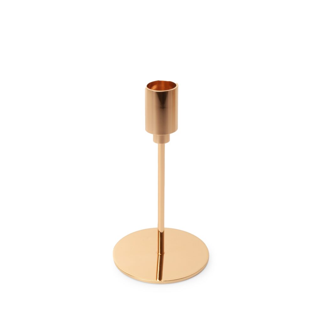 Küünlajalg metallist 15cm kuldne