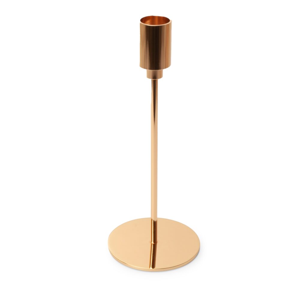 Küünlajalg metallist 19,5cm kuldne