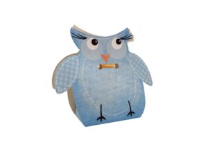 Kinkekarp 60 x 40 x 110mm Gufo sinine