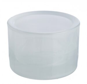 Küünlaalus klaasist standard ja maxi teeküünlale valge