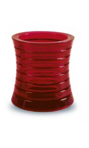 Küünlalühter klaasist Highlight sisuga 24h punane