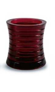 Küünlalühter klaasist Highlight sisuga 24h veinipunane
