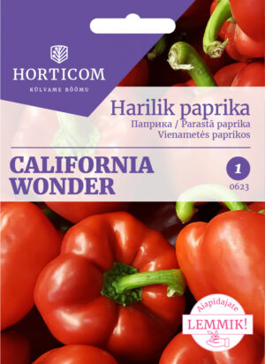 Harilik paprika California Wonder 1g 1 Harilik paprika California Wonder 1g 1