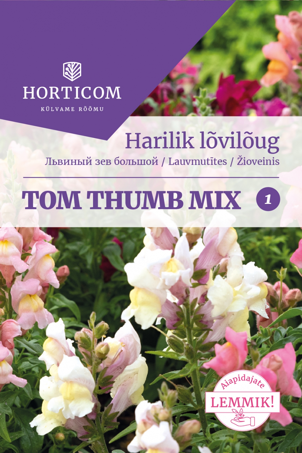 Harilik lõvilõug Tom Thumb mix 1g 1