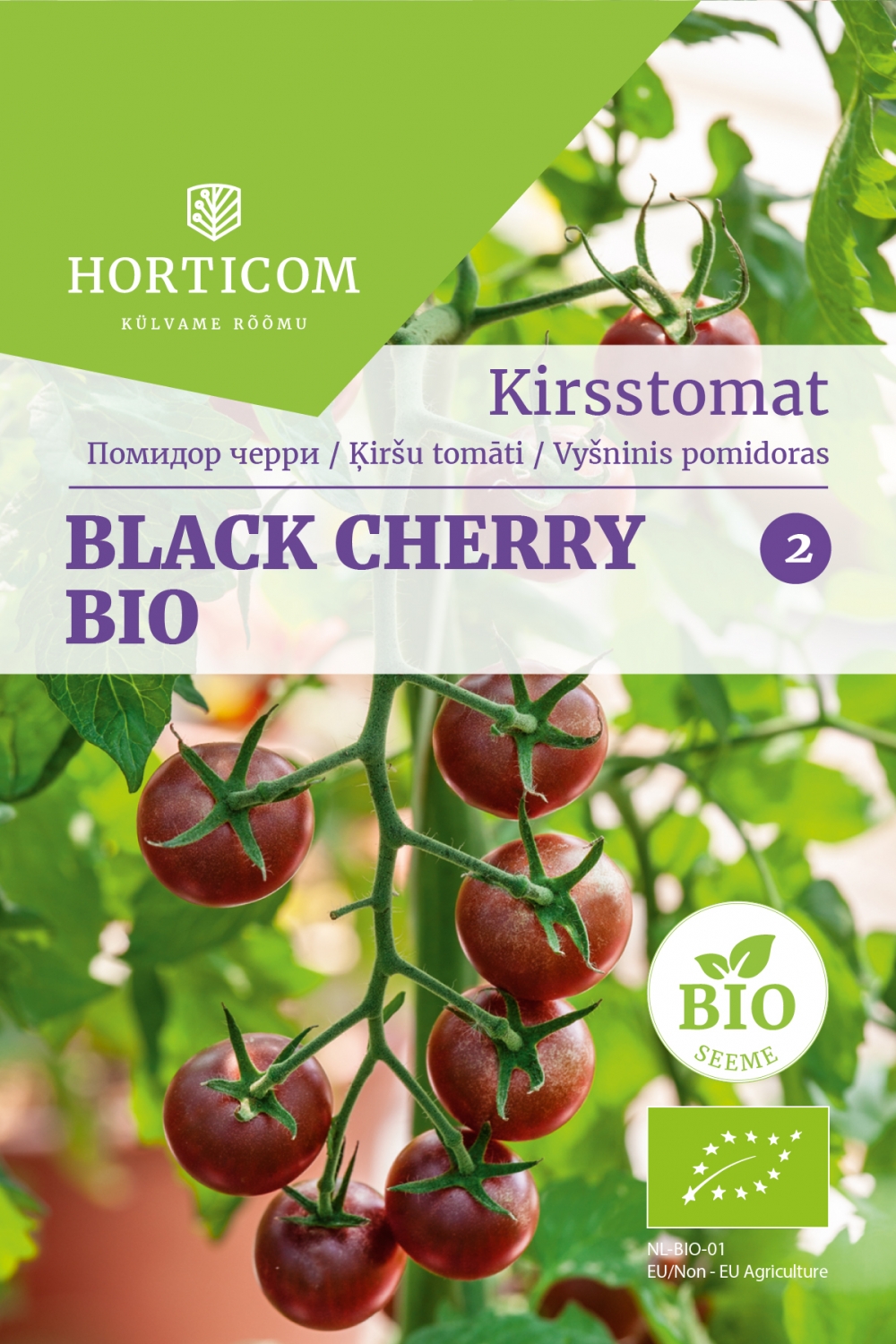 Kirsstomat Black Cherry BIO 30 seemet 2