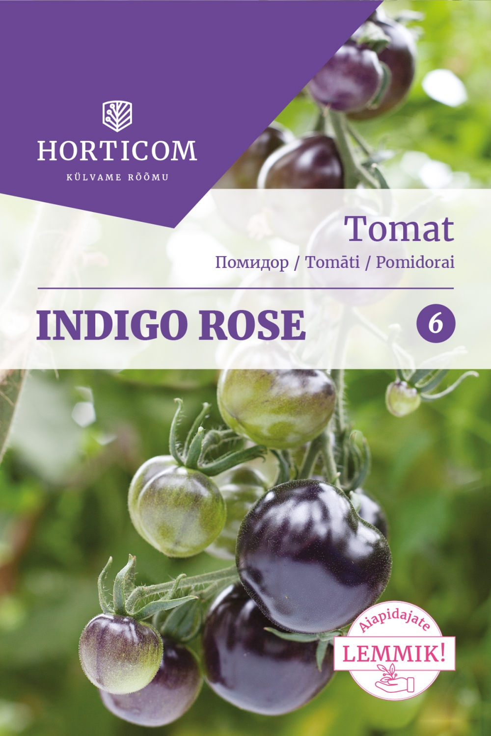 Tomat Indigo Rose (mustjas) 25 seemet 6
