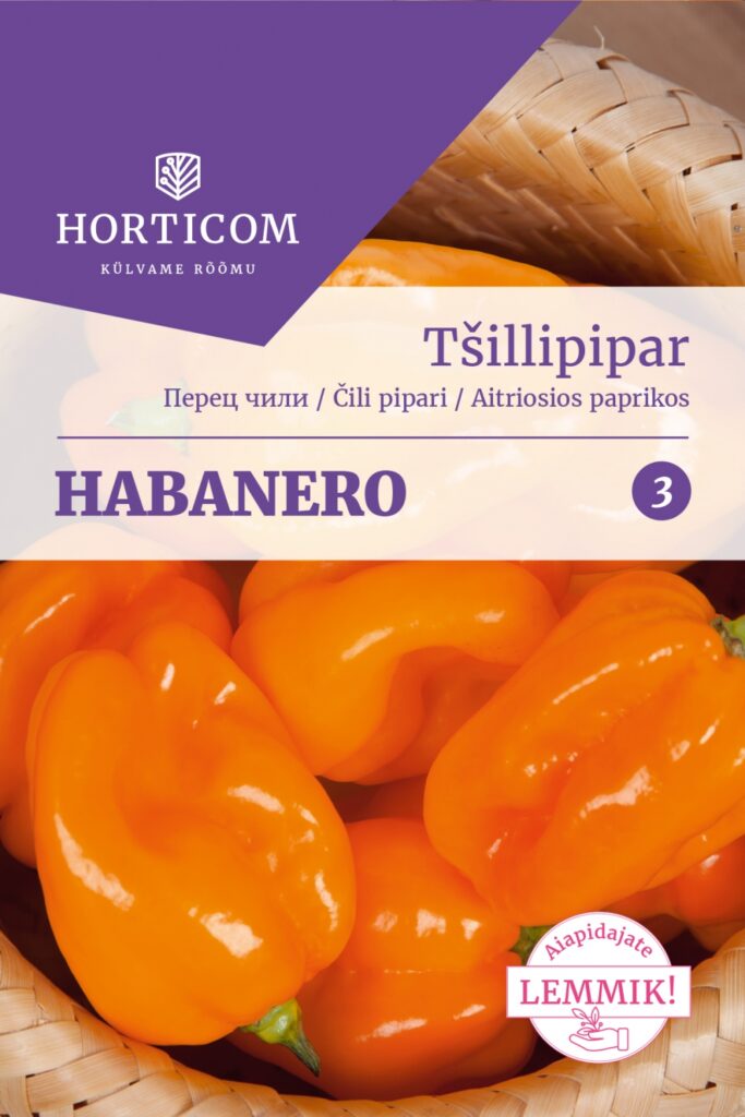 Tšillipipar Habanero (oranž) 30 seemet 3