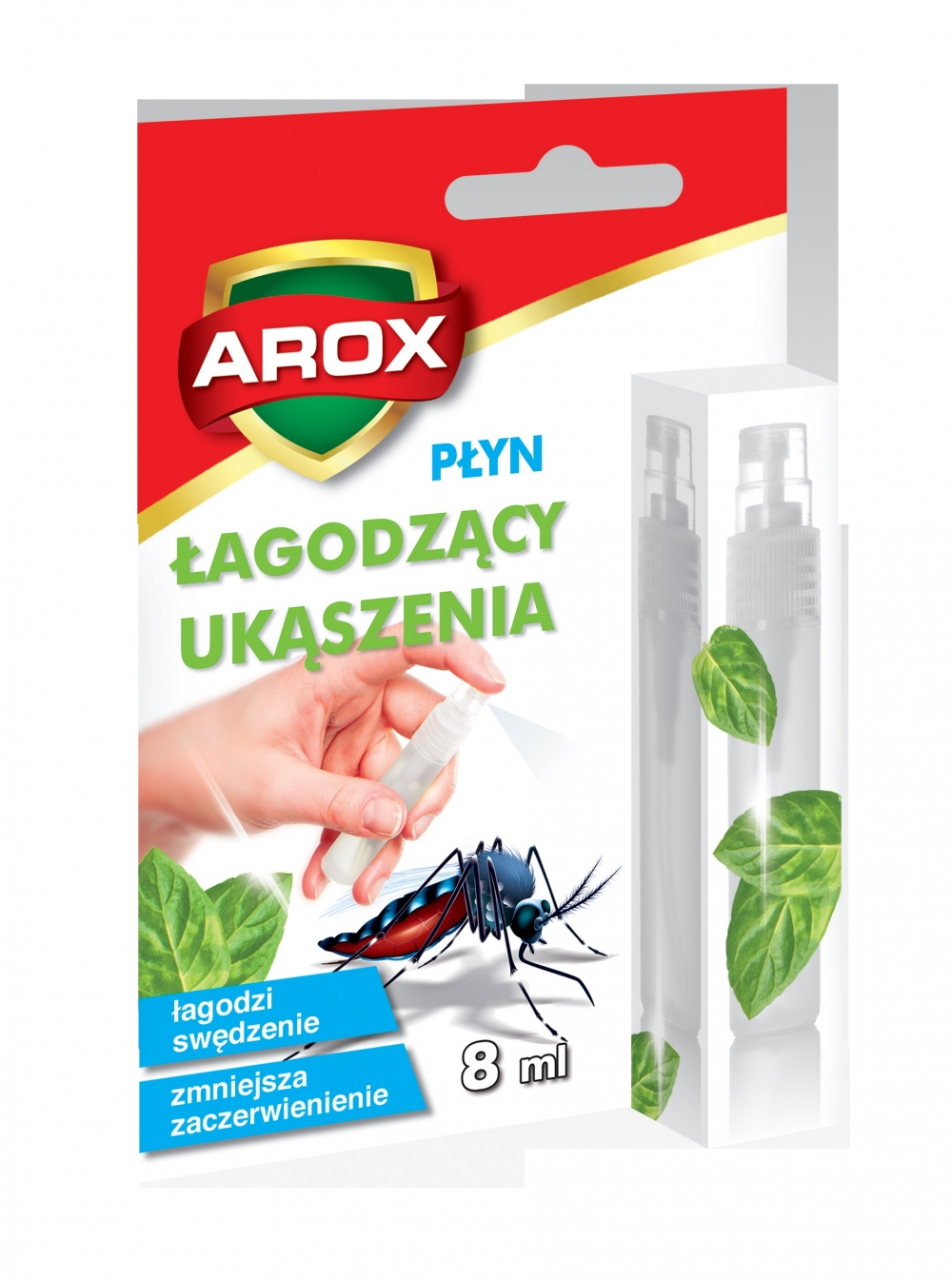 Putukahammustust leevendav vedelik pihustiga Arox 8ml