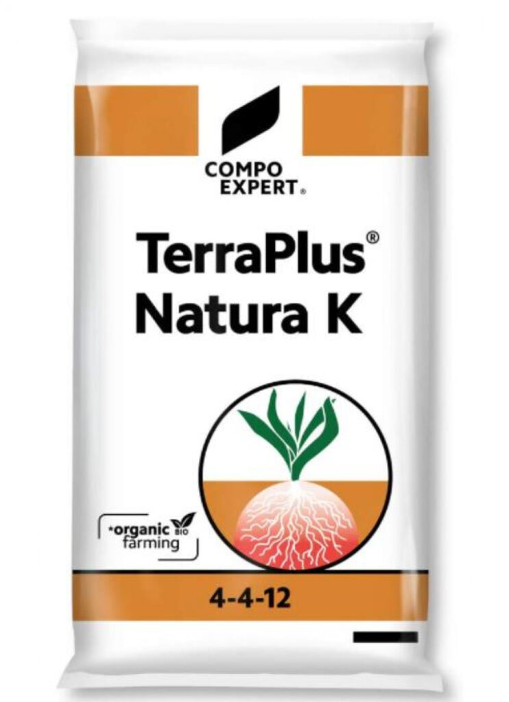 Maheväetis BIO TerraPlus Natura K 4-4-12 +6 CaO+5,6 S 25kg