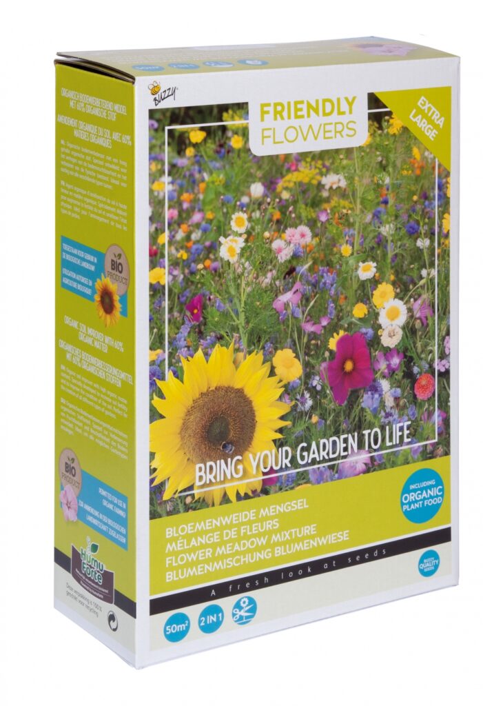 Lilleseemnesegu Buzzy Friendly Flowers Niitude õied 50m2 1,88kg