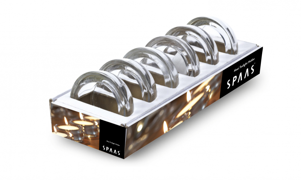 Küünlaalus klaasist teeküünlale Maxi