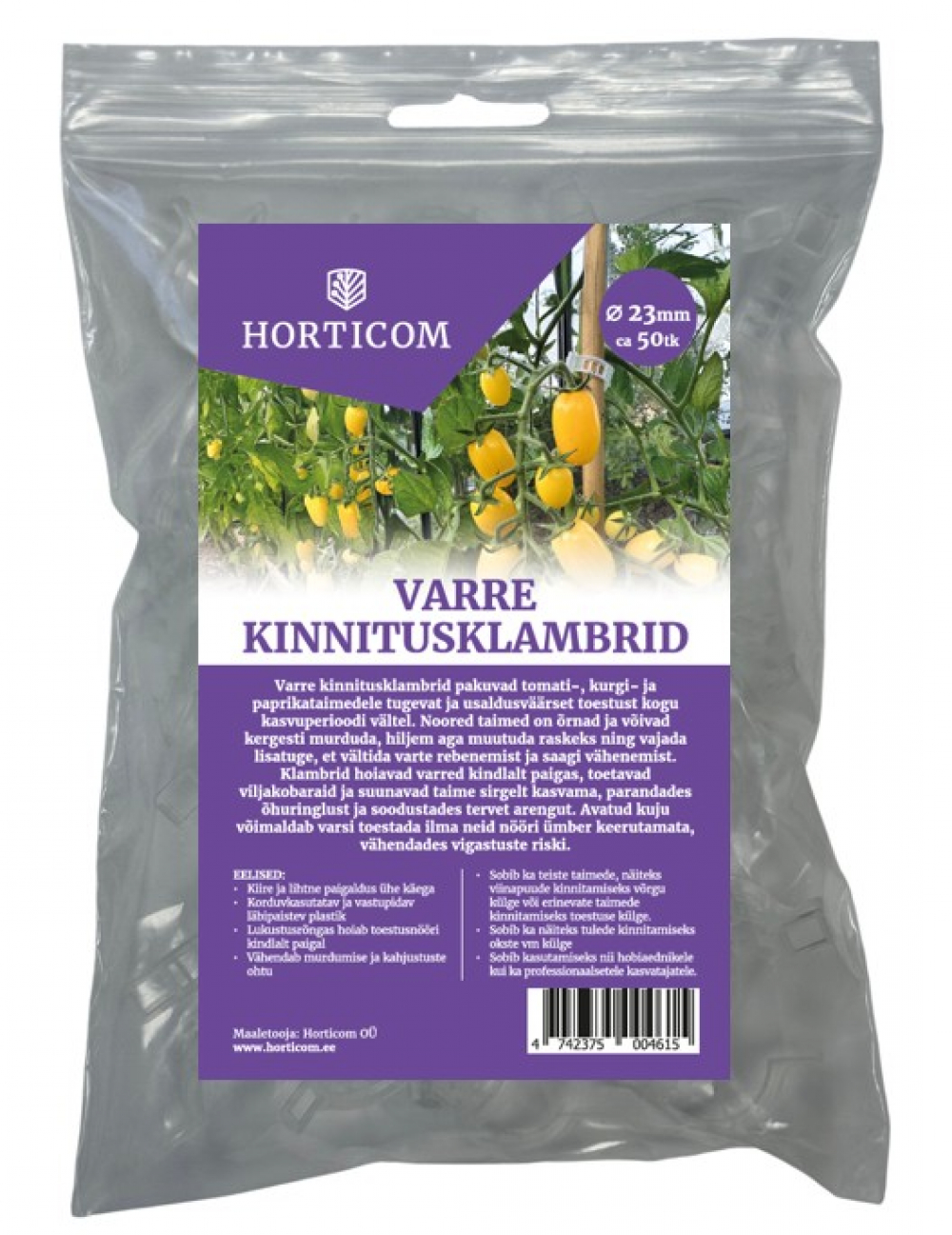 Varre kinnitusklambrid 23mm ca 50tk