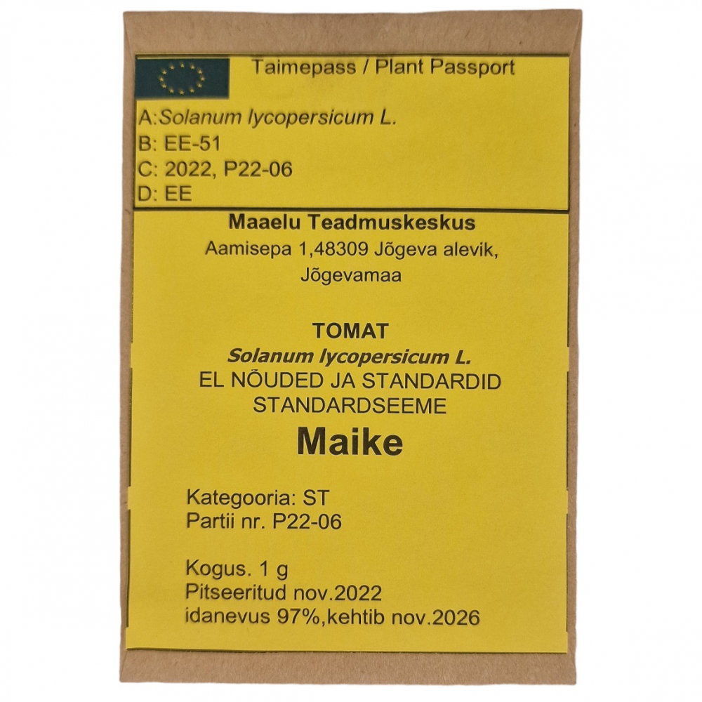 Tomat Maike puhtimata 1g