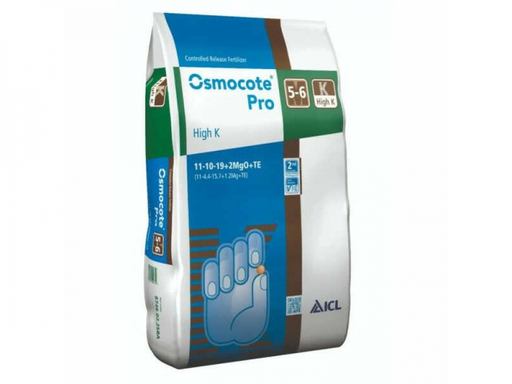 Väetis Osmocote Pro High K 11-11-19+2MgO+TE / 5-6k 25kg