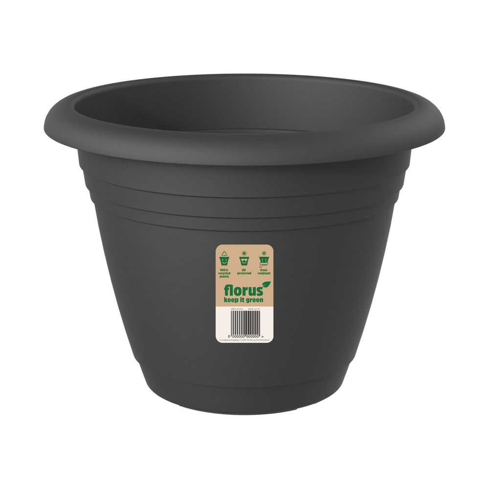 Istutuspott Mediterran Campana d 45 x 33cm 25L antratsiit