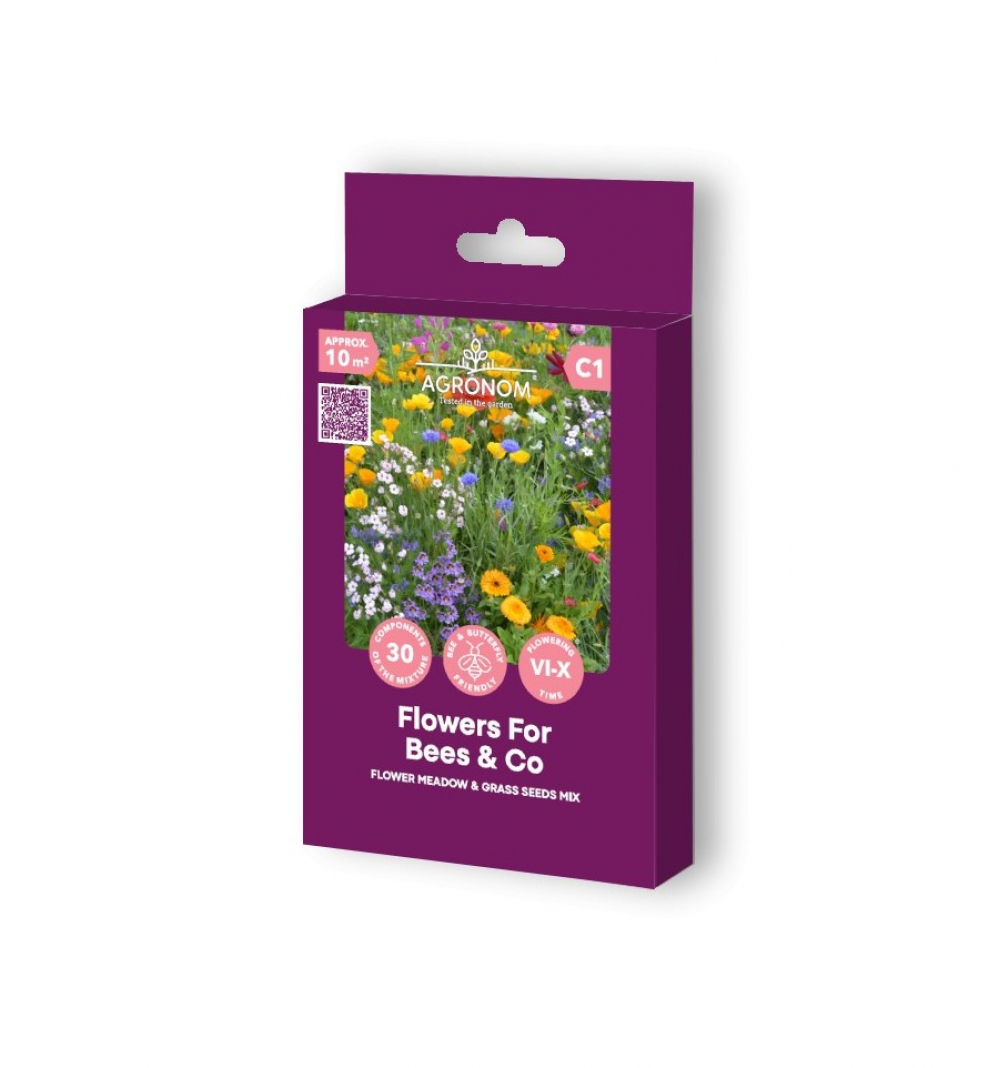 Lille- ja muruseemnete segu Flowers For Bees & CO Seklos 45g