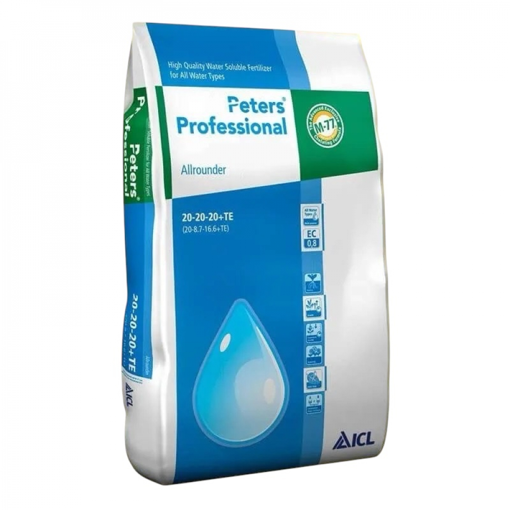 Väetis Peters Allrounder NPK 20-20-20 15kg Väetis Peters Allrounder NPK 20-20-20 15kg