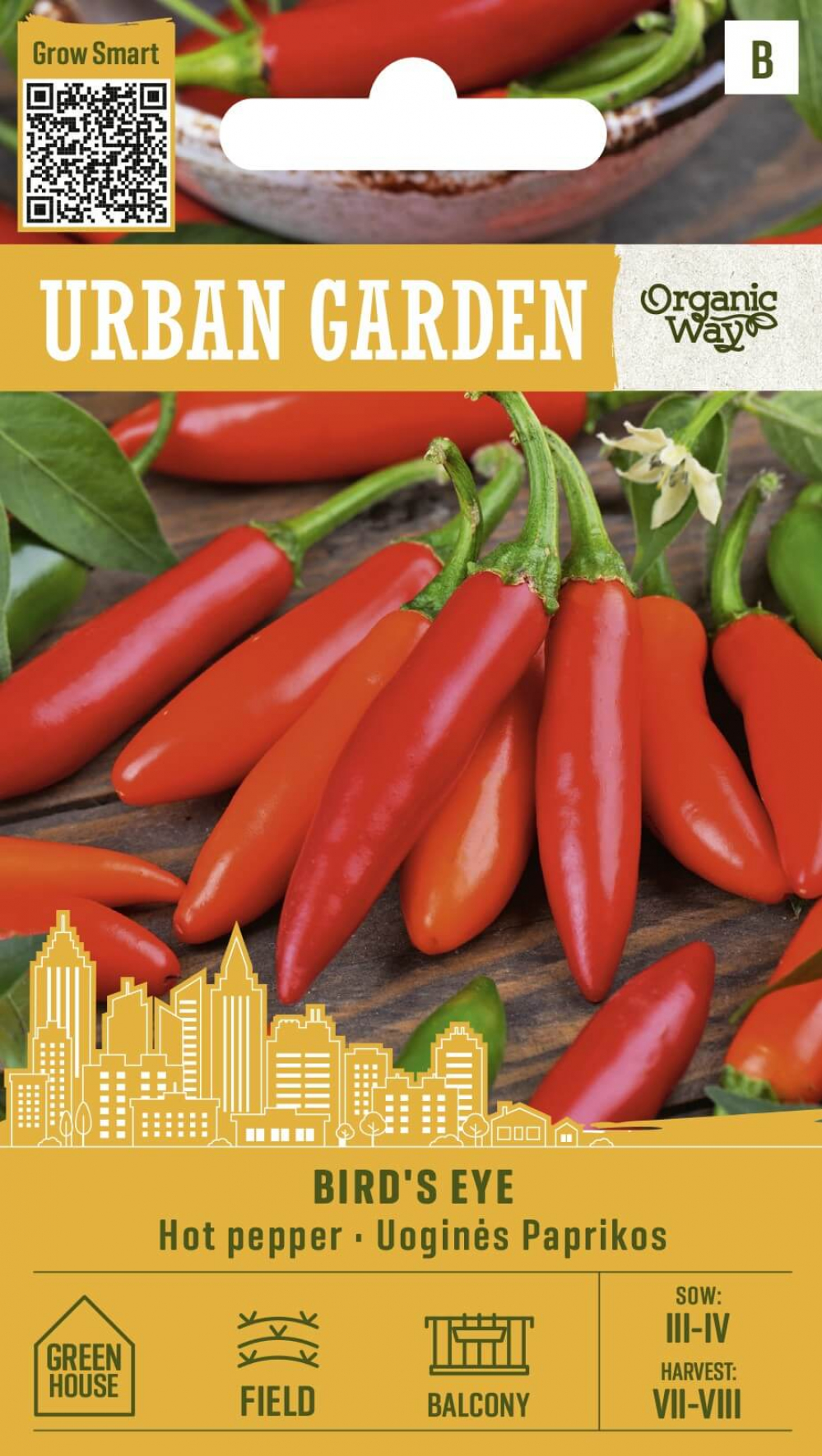 Tšilli pipar Birds Eye